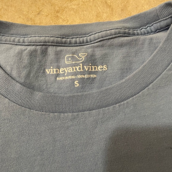 Light Blue Vineyard Vines Short Sleeve Shirt - Picture 2 of 4